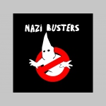 Antifašista Nazi Busters čierne teplákové kraťasy s tlačeným logom